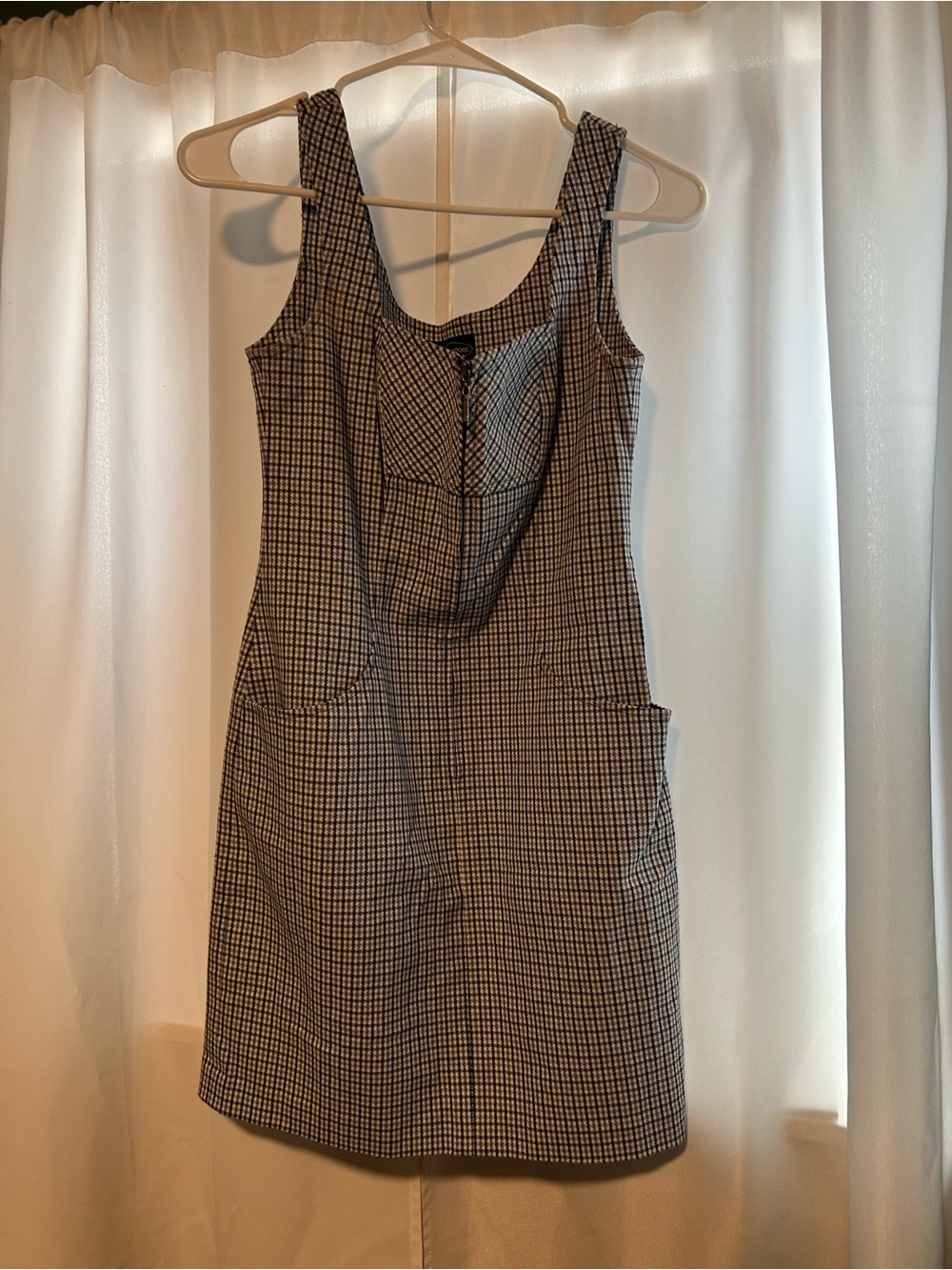 Nanette Lepore Black and White Checked Mini Dress